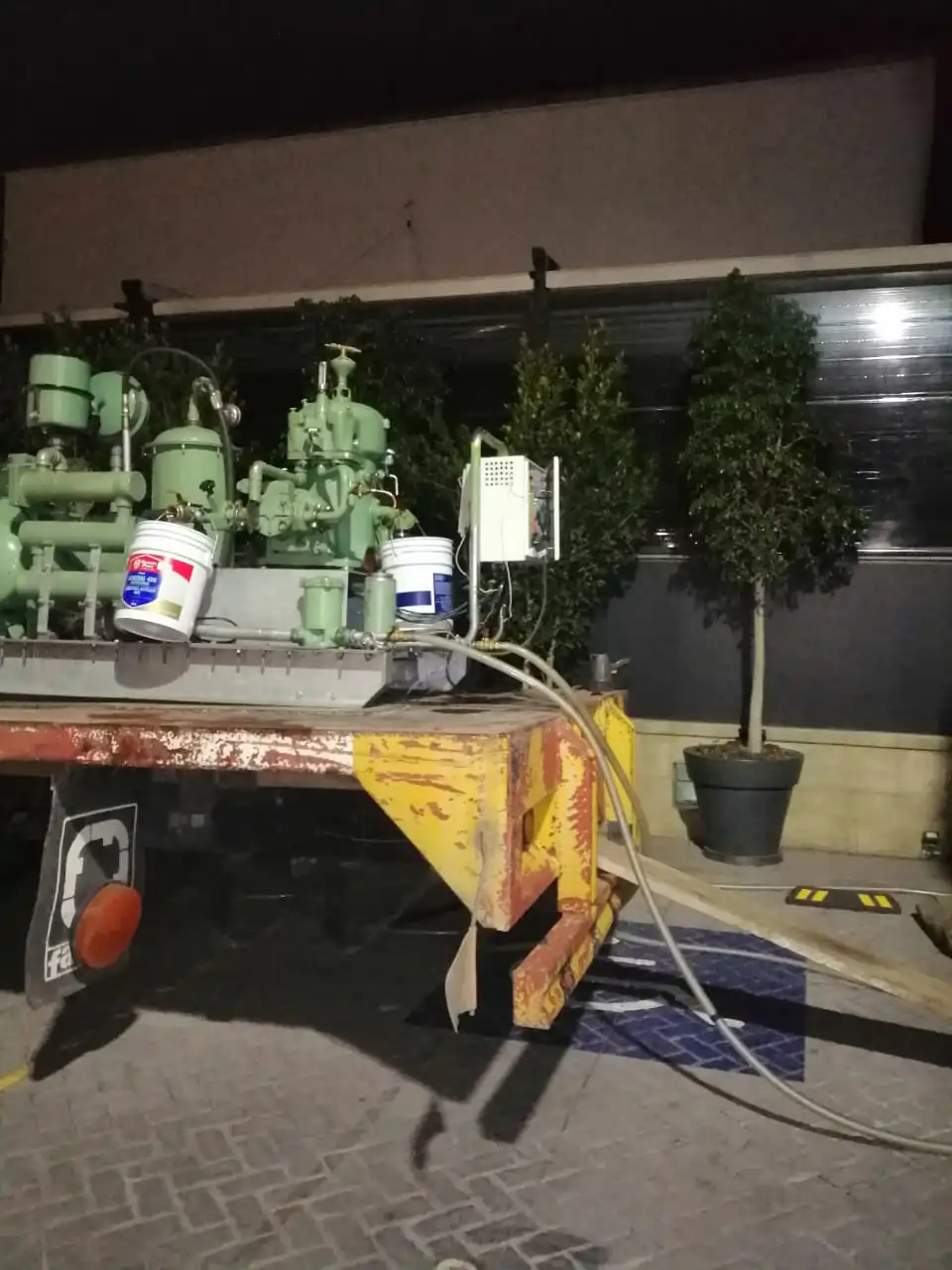 Filtradora de Aceites de transformador realizando mantenimiento